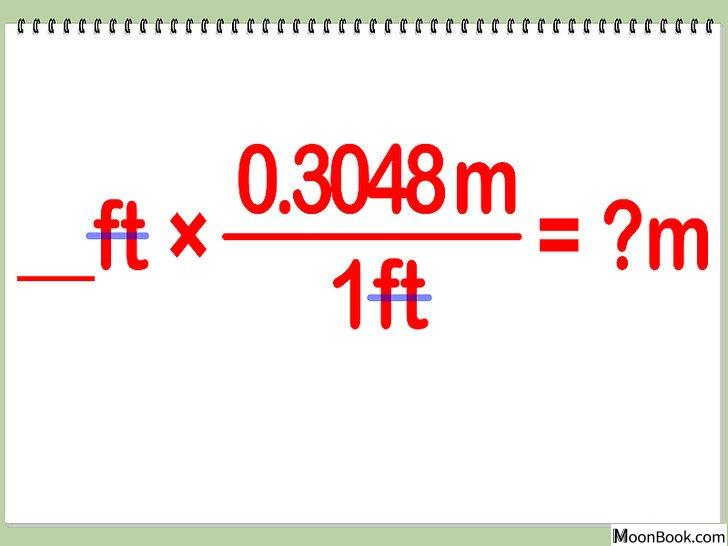 以Convert Feet to Meters Step 4为标题的图片