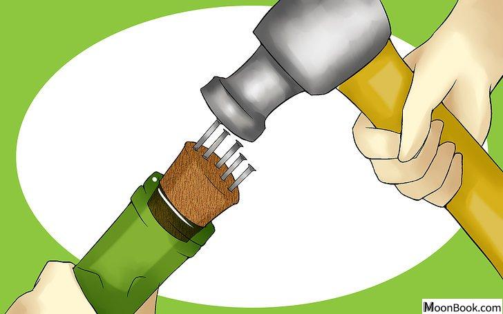 以Open a Wine Bottle Without a Corkscrew Step 15为标题的图片