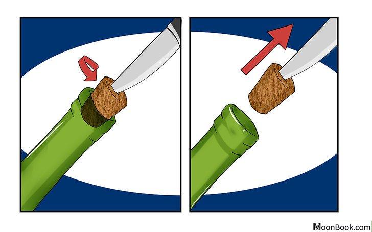 以Open a Wine Bottle Without a Corkscrew Step 5为标题的图片